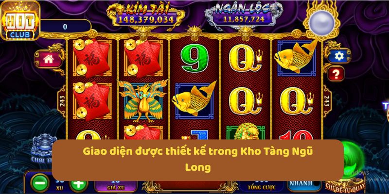 Giao diện được thiết kế trong Kho Tàng Ngũ Long
